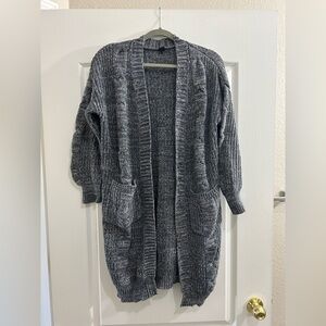 Agnes & Dora Gray Chunky Knit Cardigan